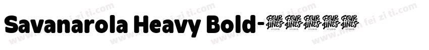 Savanarola Heavy Bold字体转换